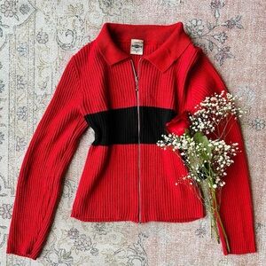 Red and Black Women's Sweater